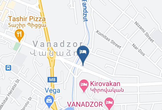 Vanadzor - Baron Hotel Vanadzor Maps