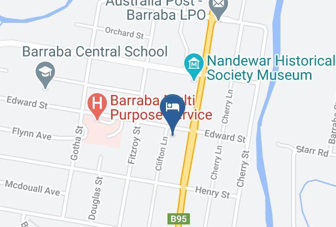 Barraba Motel Map