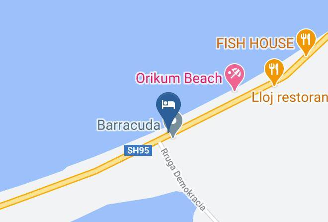 Vlore - Barracuda Hotel Maps