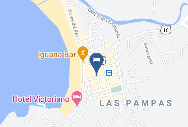 San Juan Del Sur - Barrio Cafe Hotel Maps