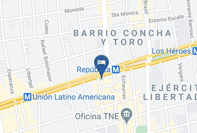 Santiago - Barrio Universitario Maps