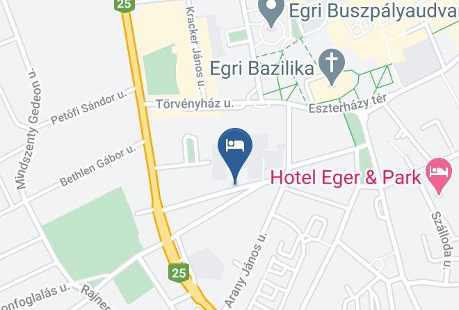 Eger - Bartok Ter Wellness Panzio Maps