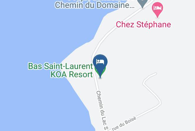 Les Basques Rcm - Bas Saint Laurent Koa Resort Maps