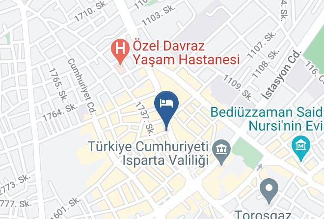 Isparta Pasa Mehmet - Basak Otel Maps