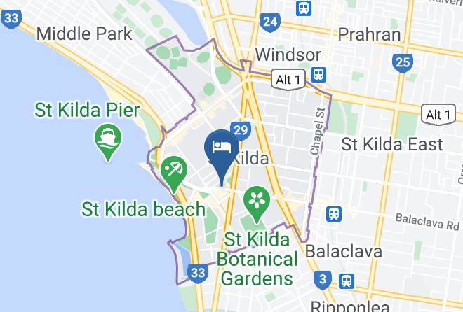 Port Phillip - Base Backpackers St Kilda Maps