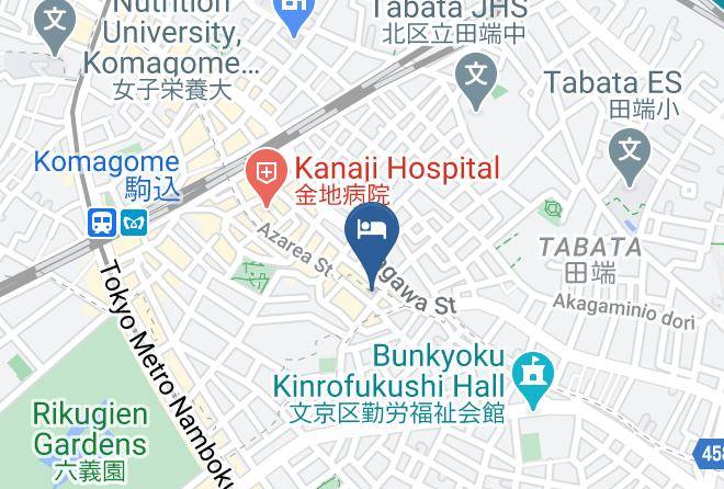Toshima Ward - Base Inn Komagome Maps