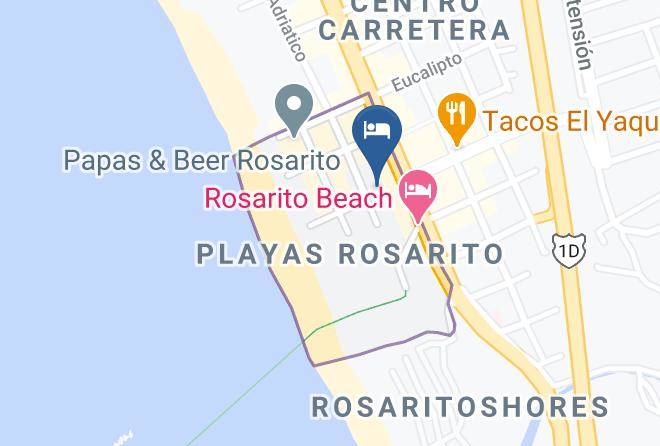 Rosarito Beach Municipality - Basic Hotel En Rosarito Maps