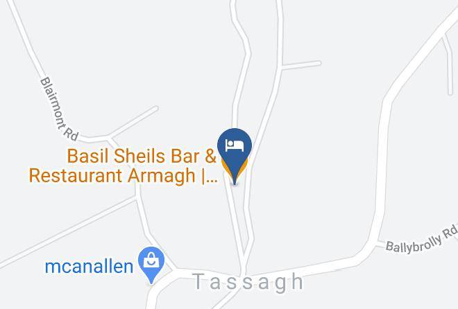 Basil Sheils Bar & Restaurant Armagh Map