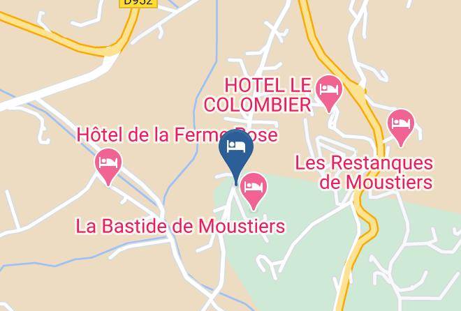 Alpes De Haute Provence - Bastide De Moustiers Maps