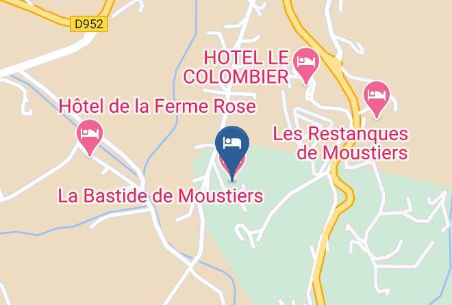 Alpes De Haute Provence - La Bastide De Moustiers Maps
