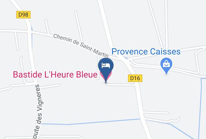 Vaucluse - Bastide L'heure Bleue Maps