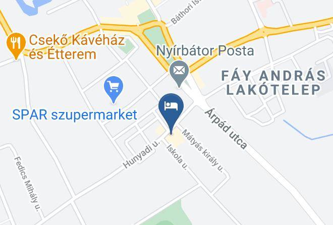Nyirbator - Bastya Wellness Hotel Maps