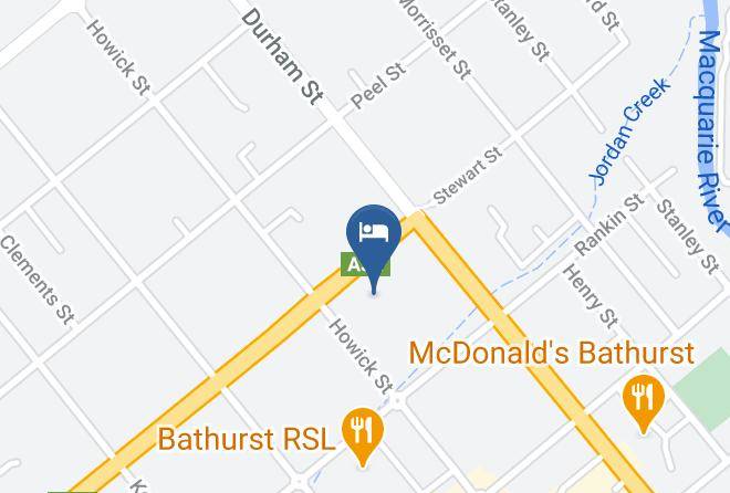 Bathurst Heritage Motor Inn Map