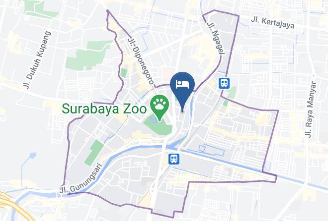 Kota Surabaya - Batiqa Hotel Darmo Surabaya Maps