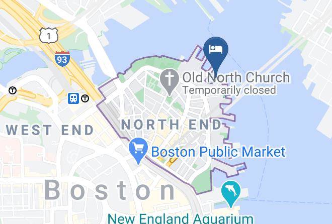 Battery Wharf Hotel Boston Waterfront Map