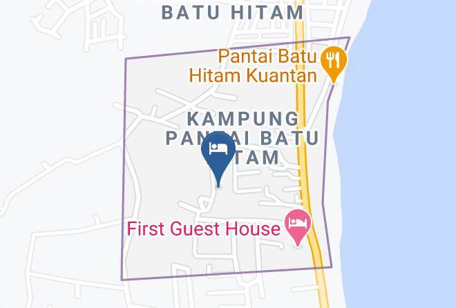 Kuantan District - Batu Hitam Beach Resort Maps