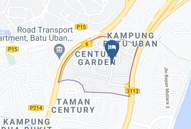 Paya Terubong - Batu Uban Resorts Penang Maps