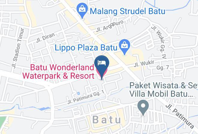 Kota Batu - Batu Wonderland Waterpark & Resort Hotel Maps