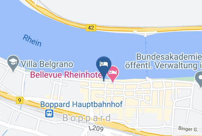 Rhein Hunsruck Kreis - Baudobriga Rheinhotel Maps