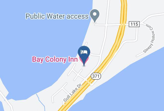 Crow Wing - Bay Colony Inn Maps