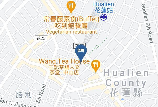 Bay House Comfort Hualien Hostel Mapa - Taiwan - Hualiennty