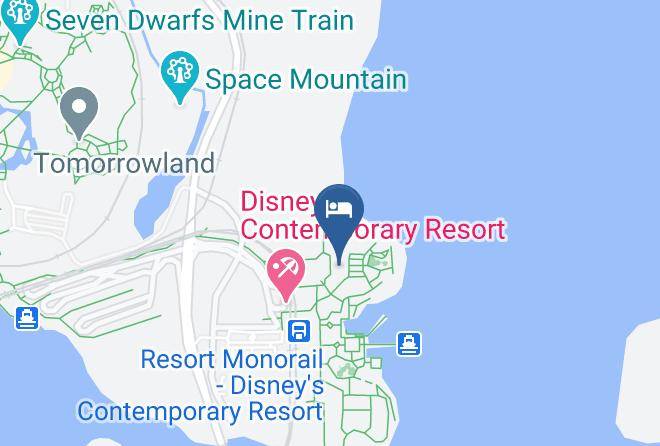 Orange - Bay Lake Tower At Disney's Contemporary Resort Maps