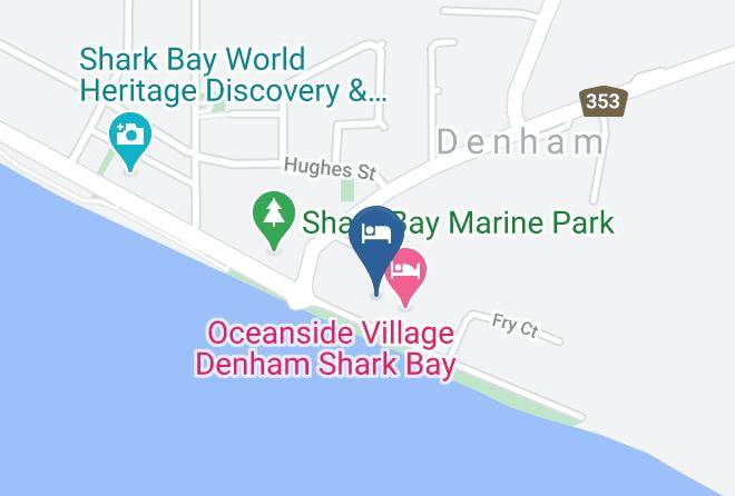 Shark Bay - Bay Lodge Denham Shark Bay Wa Maps
