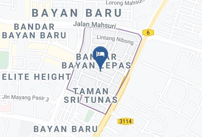 Bayan Lepas - Bayan Baru Near Pisa Spice Air Port Queenbay Maps