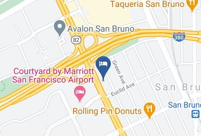 San Mateo - Bayhill Inn San Bruno Maps