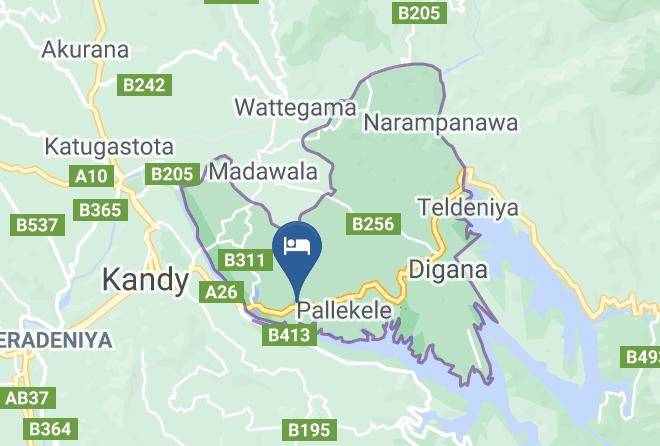Kandy - Bayleaves Holiday Bungalow Maps