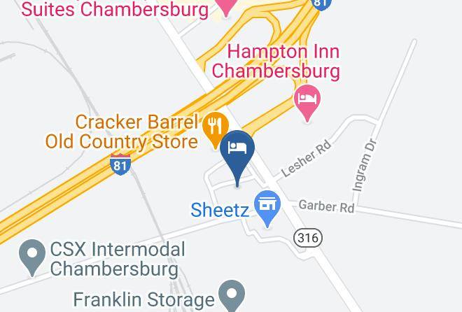 Franklin - Baymont By Wyndham Chambersburg Maps