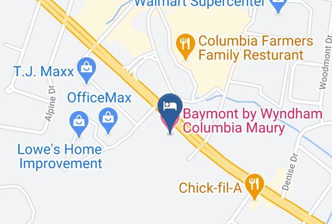 Maury - Baymont By Wyndham Columbia Maury Maps