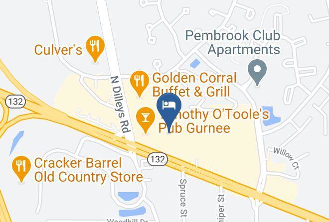 Lake - Super 8 By Wyndham Gurnee Maps