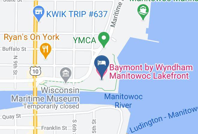 Manitowoc - Baymont By Wyndham Manitowoc Lakefront Maps