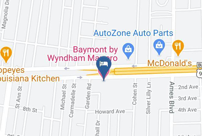 Jefferson Par - Baymont By Wyndham Marrero Maps