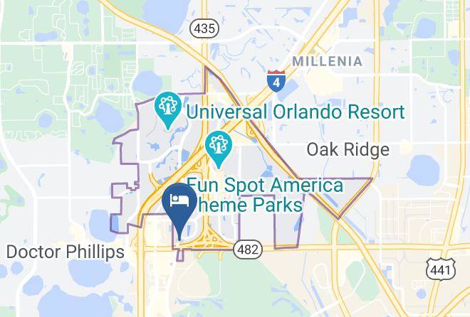 Orange - Grand Hotel Orlando At Universal Blvd Maps