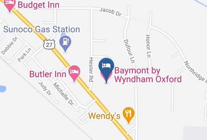 Butler - Baymont By Wyndham Oxford Maps