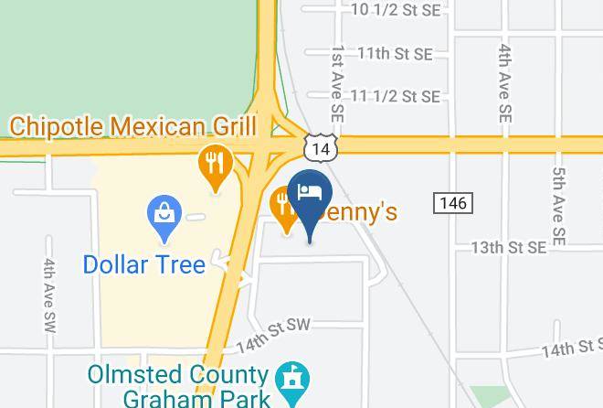 Baymont By Wyndham Rochester Mayo Clinic Area Map