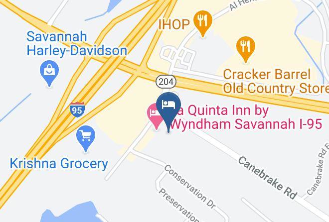 Baymont By Wyndham Savannah South Map