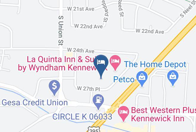 Benton - Baymont By Wyndham Tri Cities Kennewick Wa Maps
