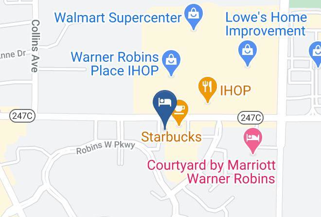 Houston - Baymont By Wyndham Warner Robins Maps