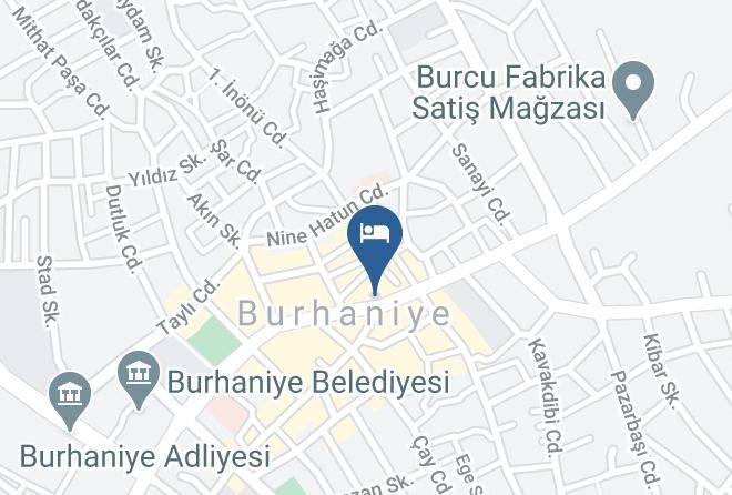 Burhaniye - Bayraktar Otel Maps