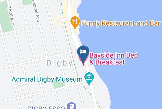 Bayside Inn Bed & Breakfast Map - Nova Scotia - Digby
