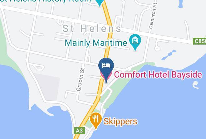 Break O Day - Comfort Hotel Bayside Maps