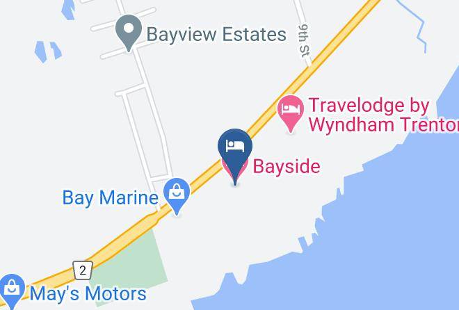 Bayside Motel Map