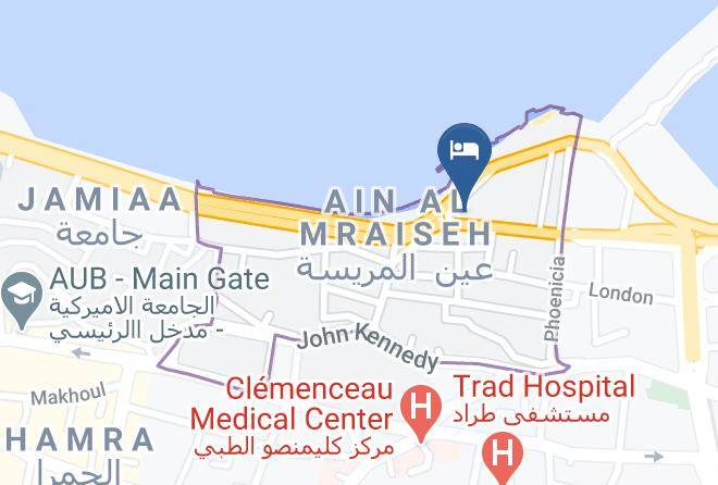 Beyrouth - Bayview Hotel Maps