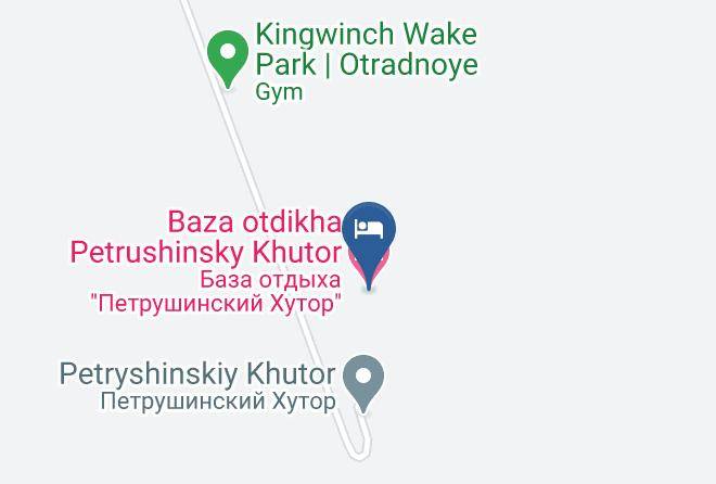Kirovsky District - Baza Otdikha Petrushinsky Khutor Maps