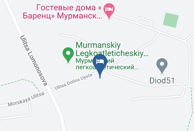 Murmansk - Baza Otdykha Dolina Uyuta Maps