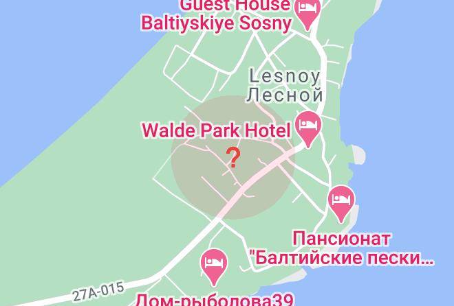 Zelenogradsky District - Baza Otdykha Dve Semerki Maps