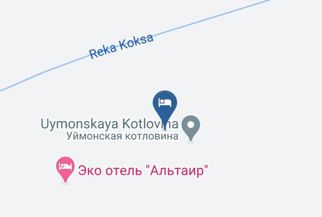 Ust Koksinsky District - Baza Otdykha Kovcheg Maps